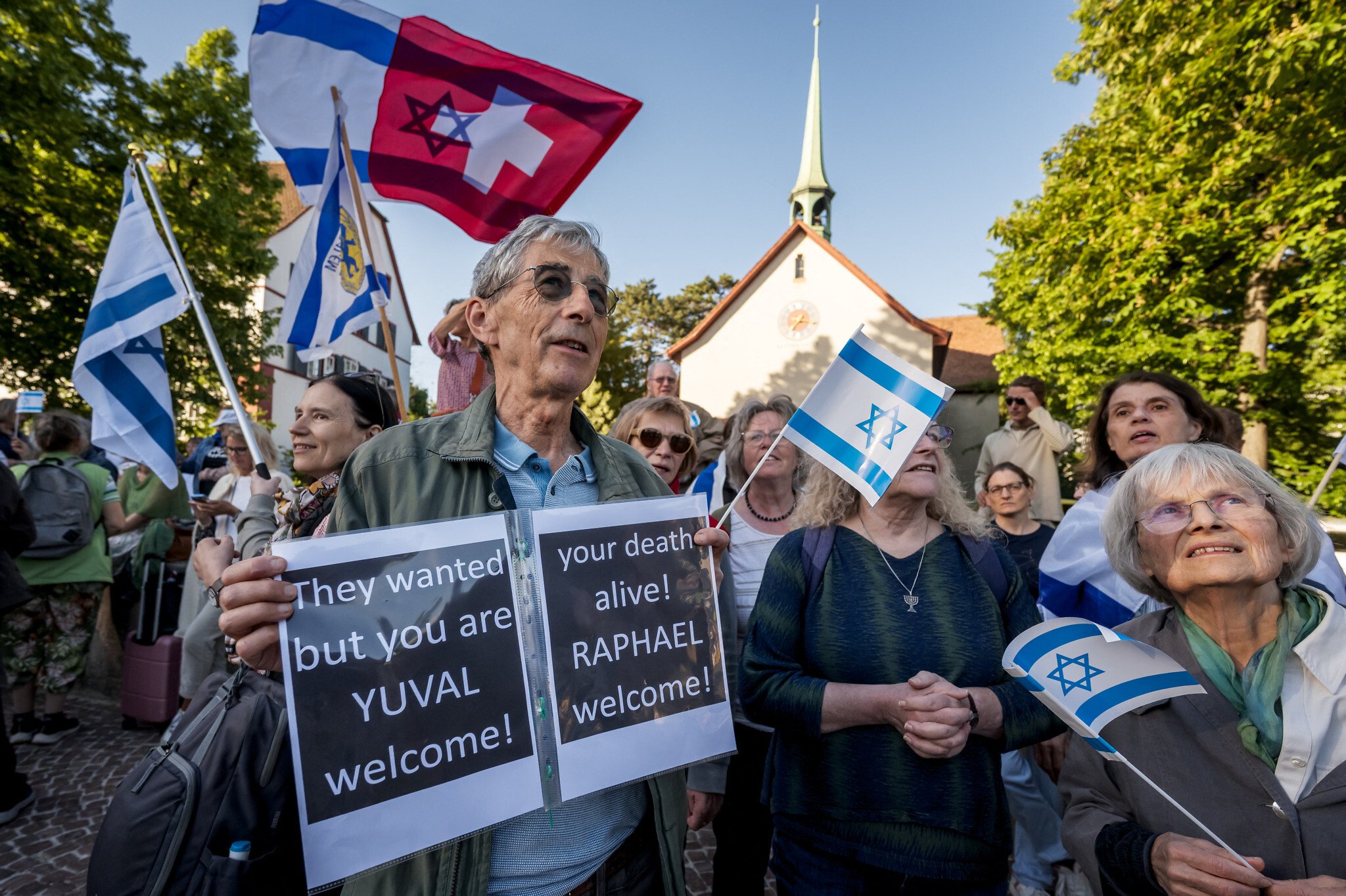 Hundreds Protest Israel Participation in Basel Eurovision Final