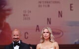 Swedish director Tarik Saleh and his wife Frida Franzen Saleh leave after the screening of the film "Eagles of the Republic" at the 78th edition of the Cannes Film Festival in Cannes, southern France, on May 19, 2025. (Sameer AL-DOUMY / AFP)