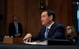 US Secretary of State Marco Rubio speaks during a Senate Foreign Relations Committee hearing in the Dirksen Senate Office Building on May 20, 2025, in Washington. (AnnaMoneymaker/Getty Images/AFP)