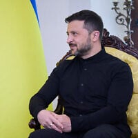 Ukraine's President Volodymyr Zelensky in Kyiv, Ukraine, May 20, 2025. (Ukrainian Presidential Press Service/AFP)