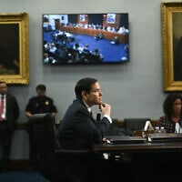 US Secretary of State Marco Rubio testifies before a House Subcommittee on National Security, Department of State, and Related Programs hearing on the budget for the Department of State, on Capitol Hill in Washington, DC on May 21, 2025. (Brendan SMIALOWSKI / AFP)