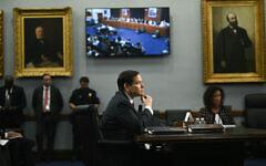 US Secretary of State Marco Rubio testifies before a House Subcommittee on National Security, Department of State, and Related Programs hearing on the budget for the Department of State, on Capitol Hill in Washington, DC on May 21, 2025. (Brendan SMIALOWSKI / AFP)