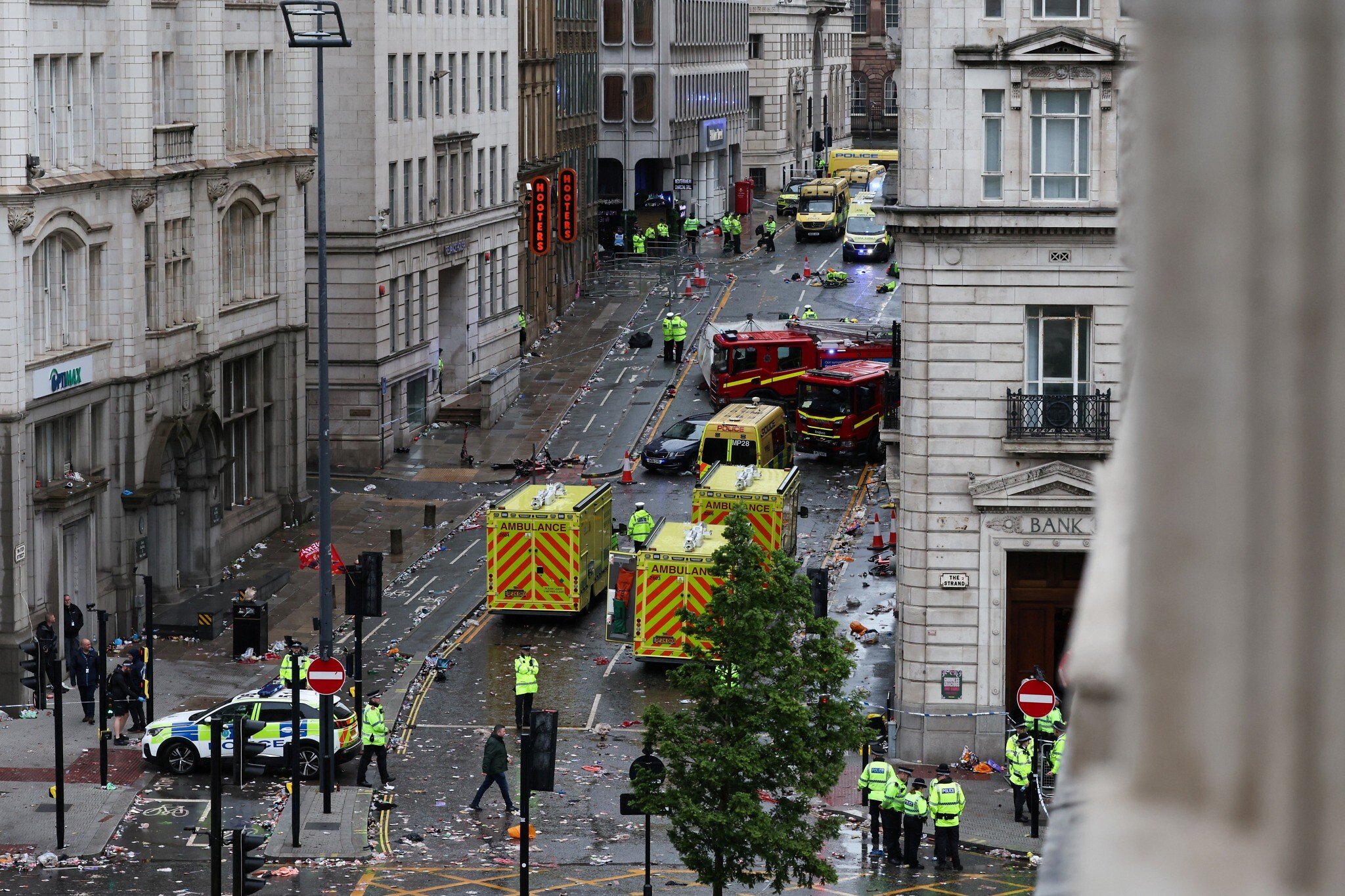 NextImg:British man detained after plowing van into soccer fans celebrating in Liverpool