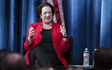 US. Supreme Court Justice Elena Kagan sits on a panel at the 2024 Ninth Circuit Judicial Conference in Sacramento, California, July 25, 2024. (AP Photo/Rich Pedroncelli)