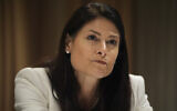 Michigan Attorney General Dana Nessel pauses during an interview with The Associated Press, November 21, 2024, in Philadelphia. (AP Photo/Matt Slocum)