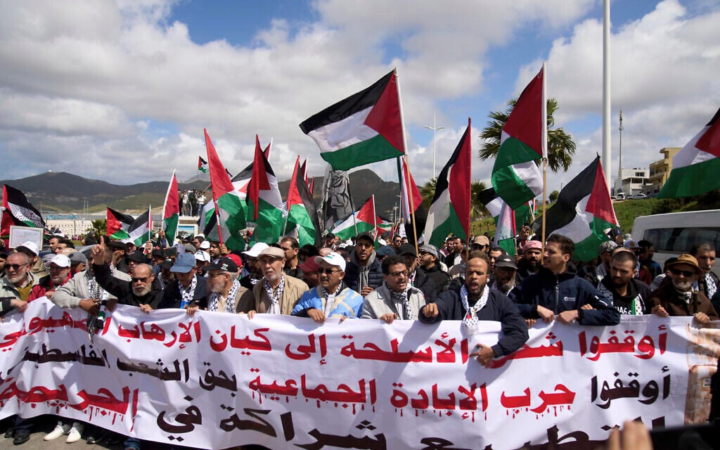 Morocco anti-Israel activists set sights on ports, alleging arms en route to Israel