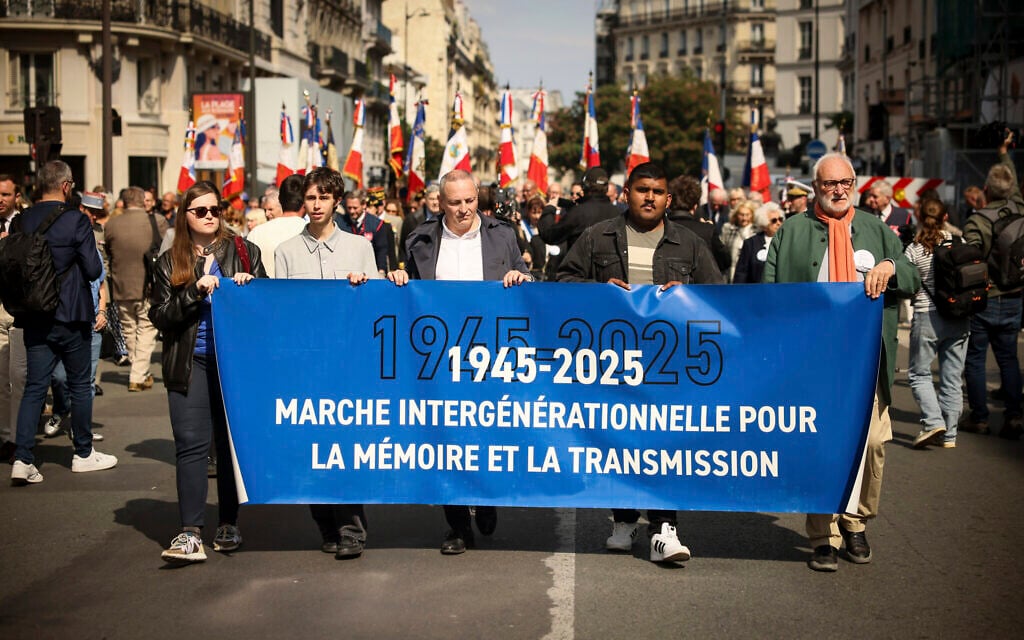 Death camp survivors recall horrors as France marks 80 years since Nazi surrender
