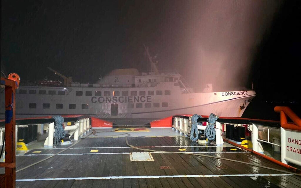 Gaza flotilla organization accuses Malta of barring activists from drone-hit ship