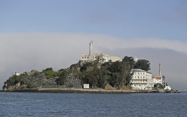 Fog lingers behind Alcatraz Island, San Francisco, July 1, 2015,. (Eric Risberg/AP)