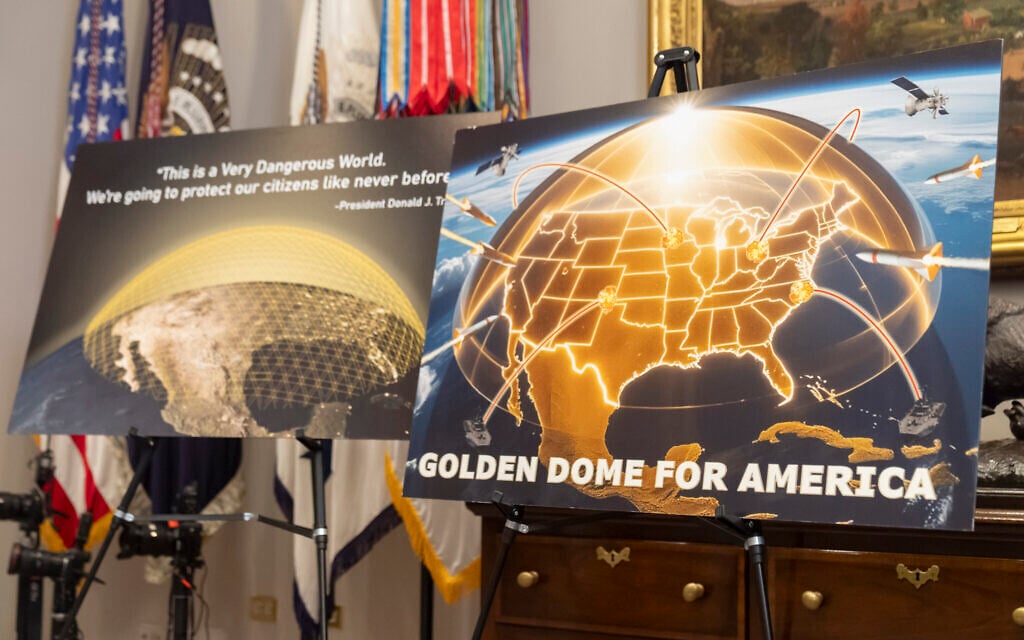 Trump selects design plans for Israeli-inspired ‘Golden Dome’ missile defense shield