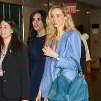Kaja Sokola arrives at Manhattan criminal court before the start of Harvey Weinstein's trial on sexual assault charges in New York, on May 13, 2025.  (Bing Guan/Pool Photo via AP)