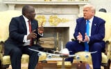 US President Donald Trump meets South Africa's President Cyril Ramaphosa in the Oval Office of the White House, May 21, 2025, in Washington. (AP Photo/Evan Vucci)