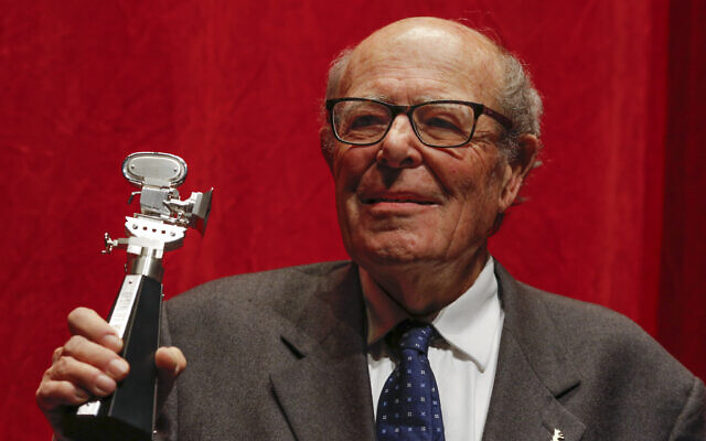 Director Marcel Ophuls shows the Berlinale Camera award after he is honored for his lifetime achievement during the 2015 Berlinale Film Festival in Berlin, February 11, 2015. (Markus Schreiber/AP) Director Marcel Ophuls shows the Berlinale Camera award after he is honored for his lifetime achievement during the 2015 Berlinale Film Festival in Berlin, February 11, 2015. (Markus Schreiber/AP)