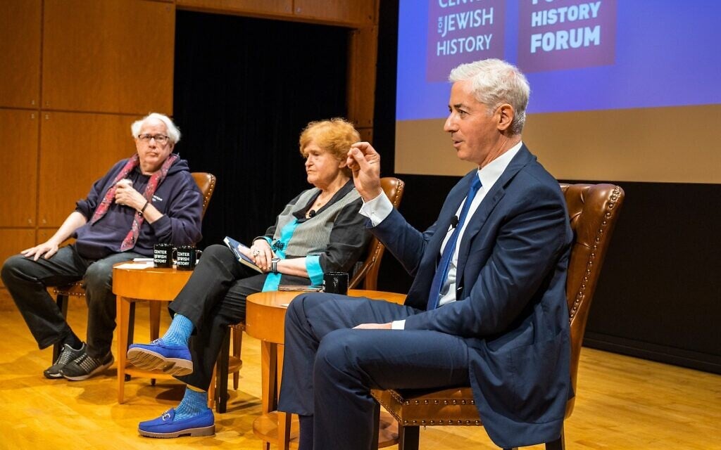 At US campus symposium, billionaire Bill Ackman solitarily defends Trump’s Harvard feud