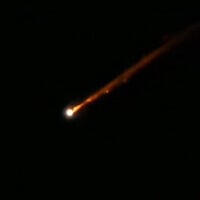 The interception of a Houthi ballistic missile, May 22, 2025. (Screenshot: X)