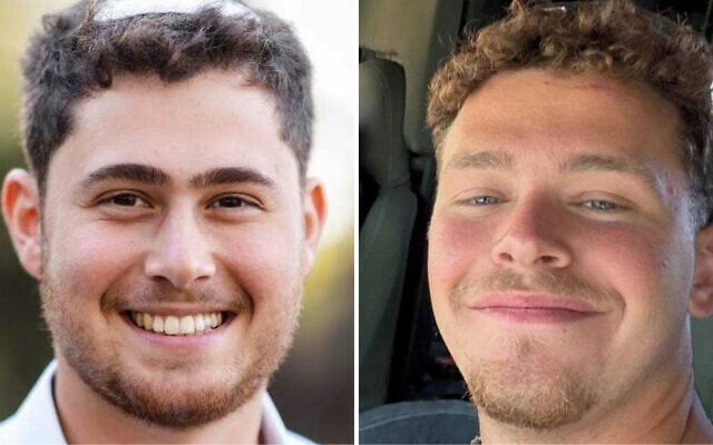 Sgt. Yishai Elyakim Urbach (left), and Staff Sgt. Yam Frid (right)(Israel Defense Forces)