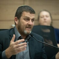Likud MK Amit Halevi attends a Knesset Foreign Affairs and Defense Committee meeting in Jerusalem on July 18, 2024. (Chaim Goldberg/Flash90)