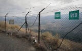 View of the border area between Israel and Jordan, near Hamat Gader, southern Golan Heights, on November 28, 2024. (Michael Giladi/Flash90)
