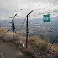 View of the border area between Israel and Jordan, near Hamat Gader, southern Golan Heights, on November 28, 2024. (Michael Giladi/Flash90)