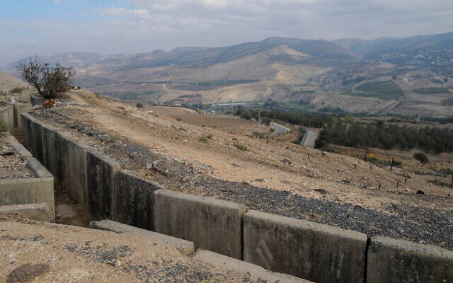 View of the border area between Israel and Jordan, near Hamat Gader, southern Golan Heights, on November 28, 2024. (Michael Giladi/Flash90)