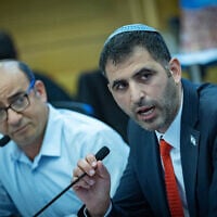 Communications Minister Shlomo Karhi attends a National Security Committee meeting at the Knesset, January 8, 2025. (Yonatan Sindel/Flash90)