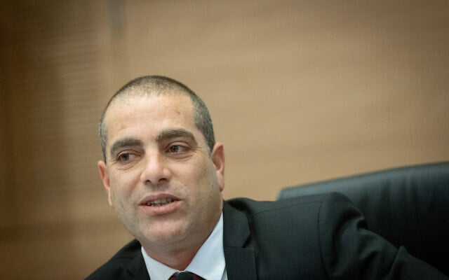 Coalition Whip Ofir Katz during a Knesset House Committee meeting in Jerusalem, January 14, 2025. (Chaim Goldberg/Flash90) Coalition Whip Ofir Katz during a Knesset House Committee meeting in Jerusalem, January 14, 2025. (Chaim Goldberg/Flash90)