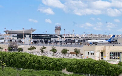 View of the Ben Gurion International Airport, May 4, 2025. (Avshalom Sassoni/ Flash90)