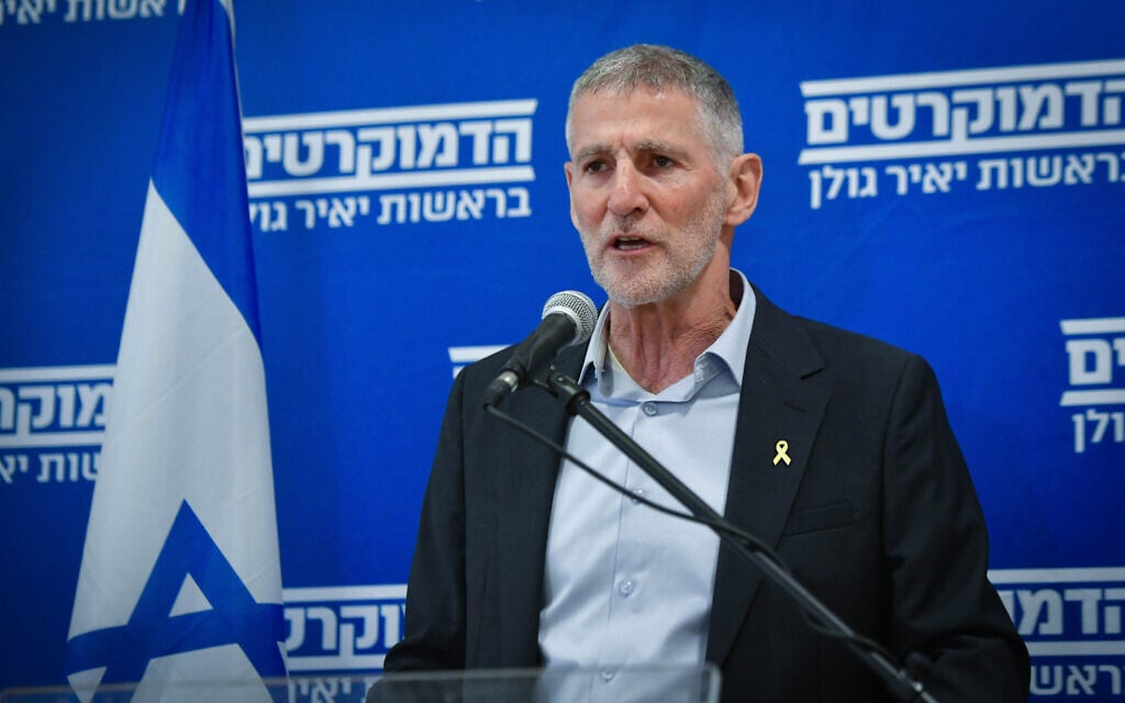 Golan defends ‘killing babies’ comment, says it was directed at ‘failed’ government
