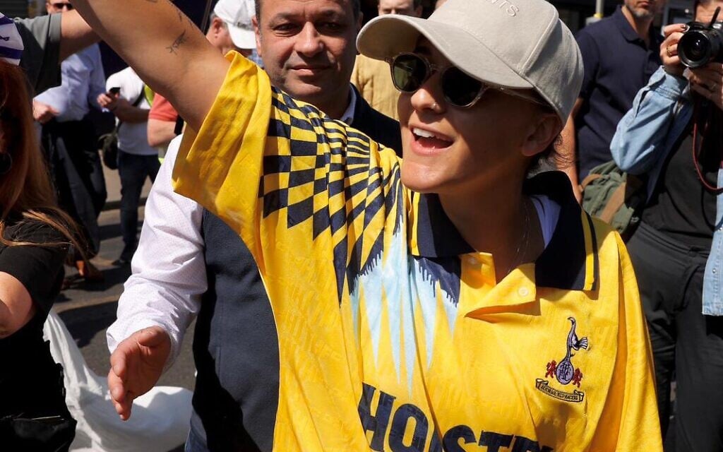 Tottenham soccer fans welcome ex-hostage Emily Damari to stadium