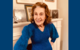 Holocaust survivor Helena Weinstock Weinrauch, who wore the same hand-knit sweater to the first Passover seder every year for the past 75 years, has died at 100. (Karen Goldfarb)