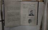 A document belonging to Israeli spy Eli Cohen that was recovered from Syria along with some 2,500 other items in a covert Mossad operation made public on May 18, 2025. (Prime Minister's Office)