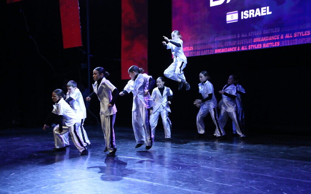 Dancers perform on stage at the World of Dance Festival and Israeli Breakdance Championships in Jerusalem, May 13, 2025 (World of Dance)