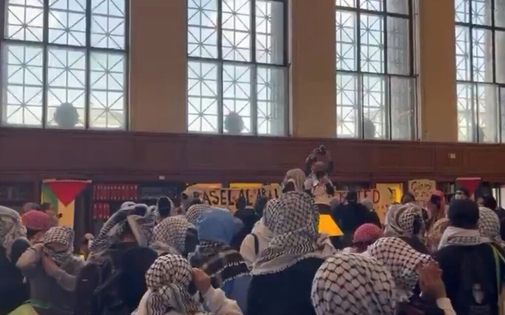 Columbia University anti-Israel activists reignite protests with library takeover