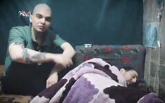 Hamas hostages Yosef-Haim Ohana and Elkana Bohbot appear in a Hamas propaganda video published by the terror group on May 10, 2025. (Screenshot)