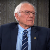US Senator Bernie Sanders, Independent of Vermont, appears on The Late Show with Stephen Colbert (not in picture) on CBS, May 15, 2025. (Screen capture: Youtube/The Late Show with Stephen Colbert)