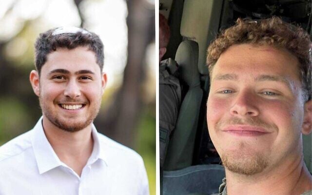 Sgt. Yishai Elyakim Urbach (left), and Staff Sgt. Yam Frid (right)(Israel Defense Forces)