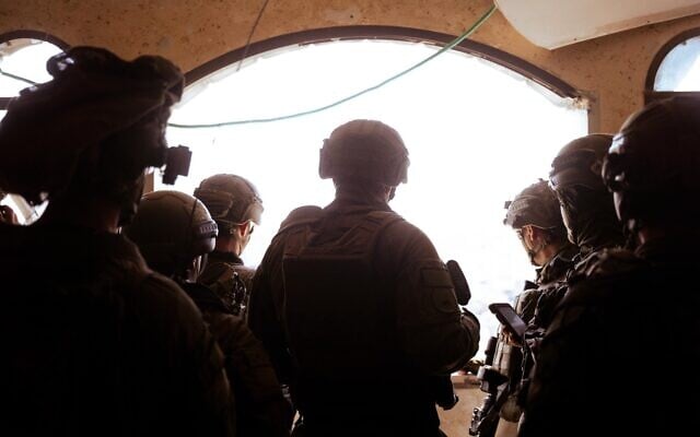 Troops of the Golani Brigade operate in southern Gaza's Rafah, in a handout photo issued on May 10, 2025. (Israel Defense FOrces)