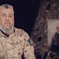 Az al-Din Haddad, commander of Hamas’s Gaza City Brigade, in a video released by Hamas’s military wing, May 2022.