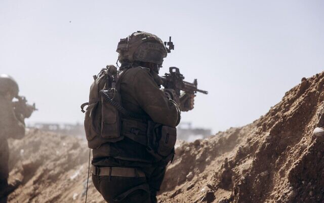 Reservists of the Jerusalem Brigade operate in the northern Gaza Strip, in a handout photo issued by the IDF on May 15, 2025. (Israel Defense Forces) Reservists of the Jerusalem Brigade operate in the northern Gaza Strip, in a handout photo issued by the IDF on May 15, 2025. (Israel Defense Forces)