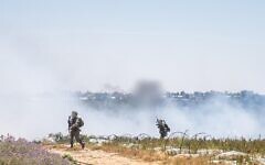 IDF troops operate in the Gaza Strip, in an image released on May 24, 2025. (Israel Defense Forces)