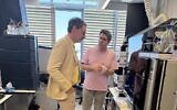 Jeff Horing, co-founder and managing director of New York-based venture capital firm Insight Partners, (left), during a visit at Israel's Weizmann Institute of Science, on May 6, 2025. (Courtesy of Insight Partners)