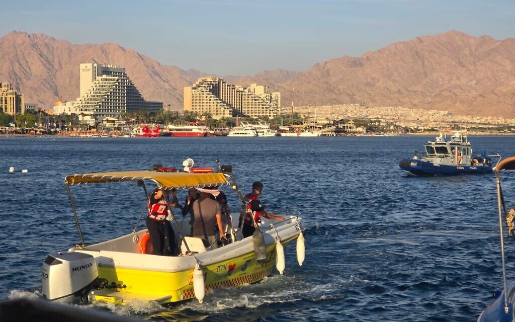 Man killed, 9 others injured after boat capsizes off coast of Eilat