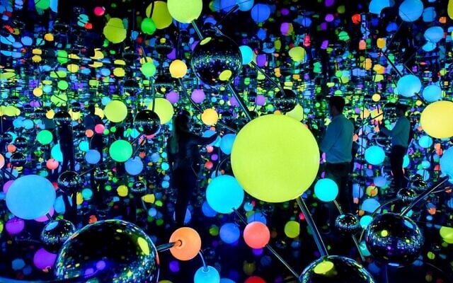 From the interior of an infinity mirror room created by Japanese artist Yayoi Kusama, now part of the permanent collection of the Tel Aviv Museum of Art, beginning in June 2025 (Credit Kfir Sivan) From the interior of an infinity mirror room created by Japanese artist Yayoi Kusama, now part of the permanent collection of the Tel Aviv Museum of Art, beginning in June 2025 (Credit Kfir Sivan)