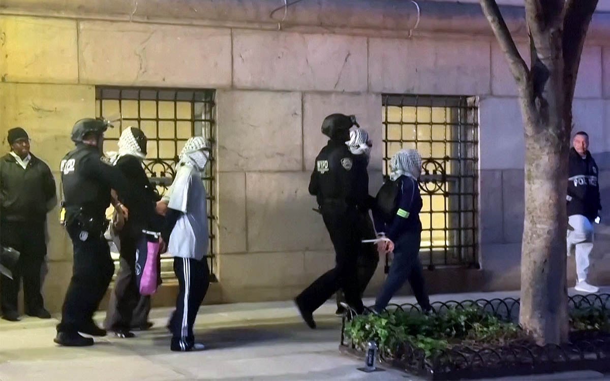 Columbia University calls in police after anti-Israel activists invade library