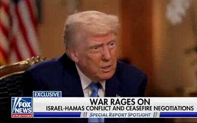 US President Donald Trump speaks to Fox News, May 17, 2025 (Screenshot)