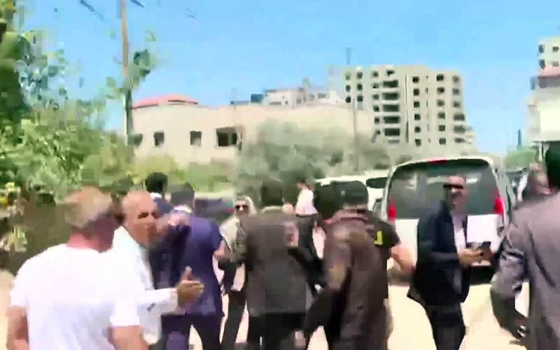 Troops fire warning shots in air as foreign diplomats tour West Bank's Jenin, footage shows; no comment from IDF | The Times of Israel Troops fire warning shots in air as foreign diplomats tour West Bank's Jenin, footage shows; no comment from IDF | The Times of Israel