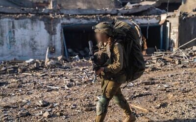 A female IDF combat medic on deployment in the Gaza Strip. (Israel Defense Forces) A female IDF combat medic on deployment in the Gaza Strip. (Israel Defense Forces)