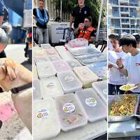 World Central Kitchen (WCK) offers food and water to first responders and Israelis impacted by Iranian attacks in June 2025. (Courtesy of Ruthie Rousso)