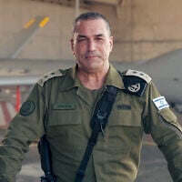IDF Chief of Staff Lt. Gen. Eyal Zamir issues a video statement from an airbase, June 20, 2025. (Israel Defense Forces)