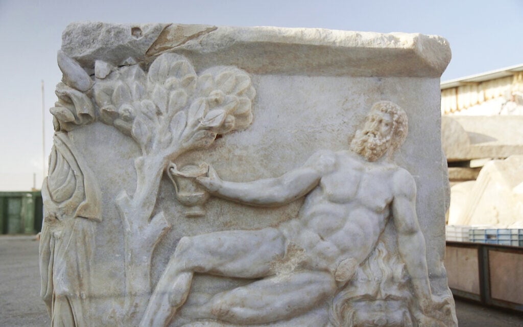 Archaeologists find unique 1,700-year-old sarcophagus depicting booze battle with a god